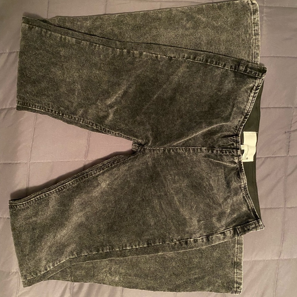 Black Corduroy Flare Jeans